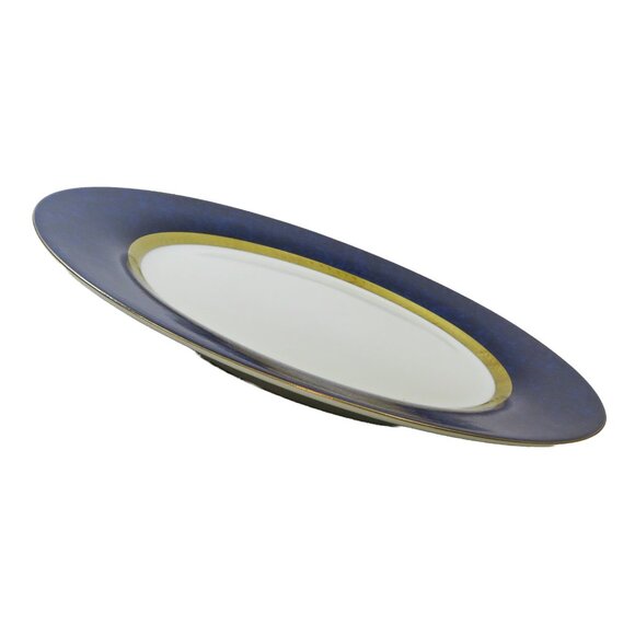 COPY - TWO (2) RETRONEU IMPERIAL COLLECTION '95 Blue 22K Gold 10.5" Dinner Plat… - Picture 3 of 9